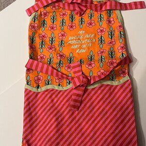 My Ducks Are Definitely Not in a Row Colorful Kitchen Apron NWT Cotton (x)